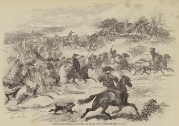 Bretonische Bauern begleiten den Kaiser und die Kaiserin von Frankreich von Daolas nach Favu